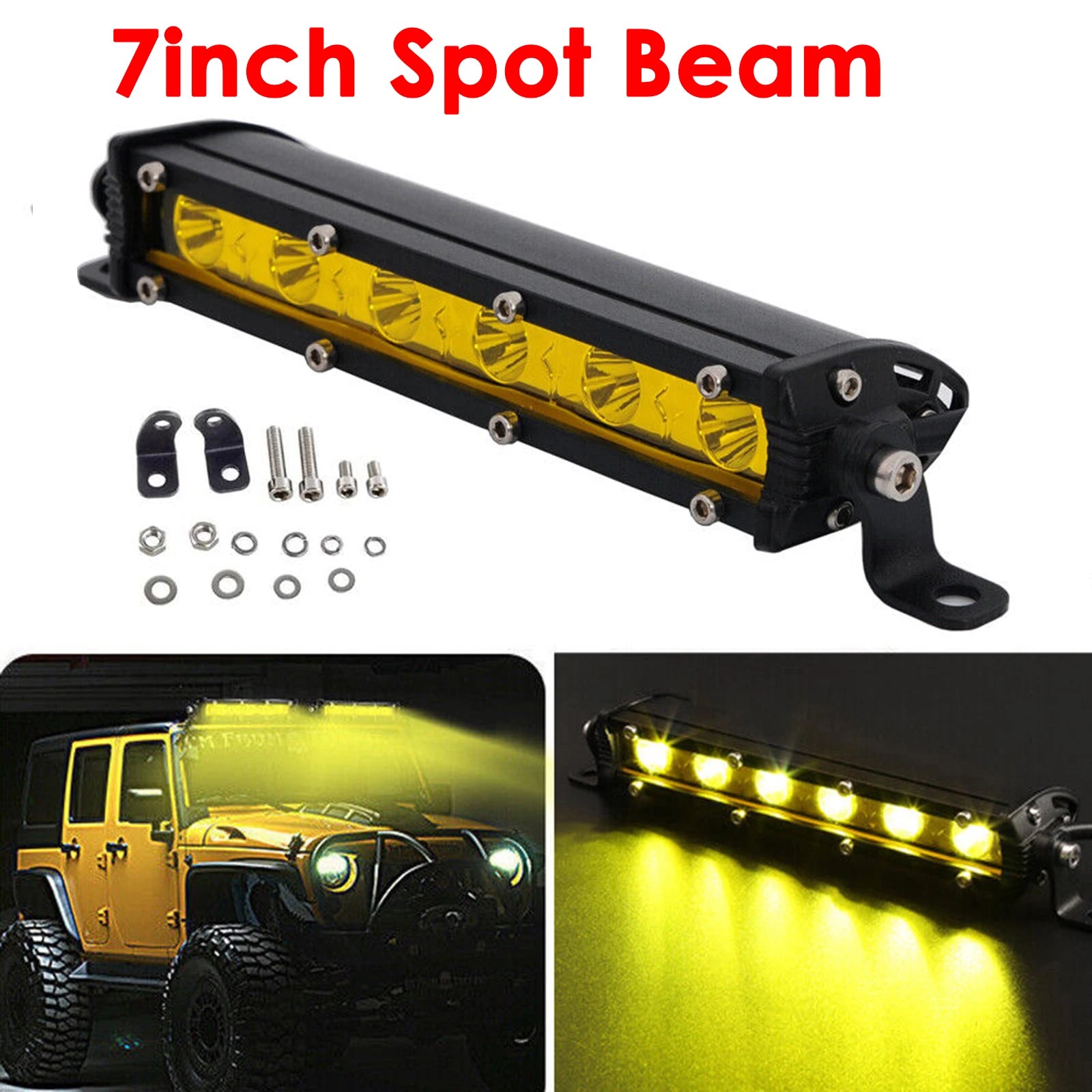 Barre LED Quad SSV Antibrouillard (7" à 50")