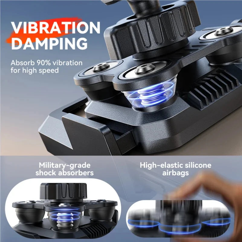 Support Téléphone Moto Anti-Vibrations Universel