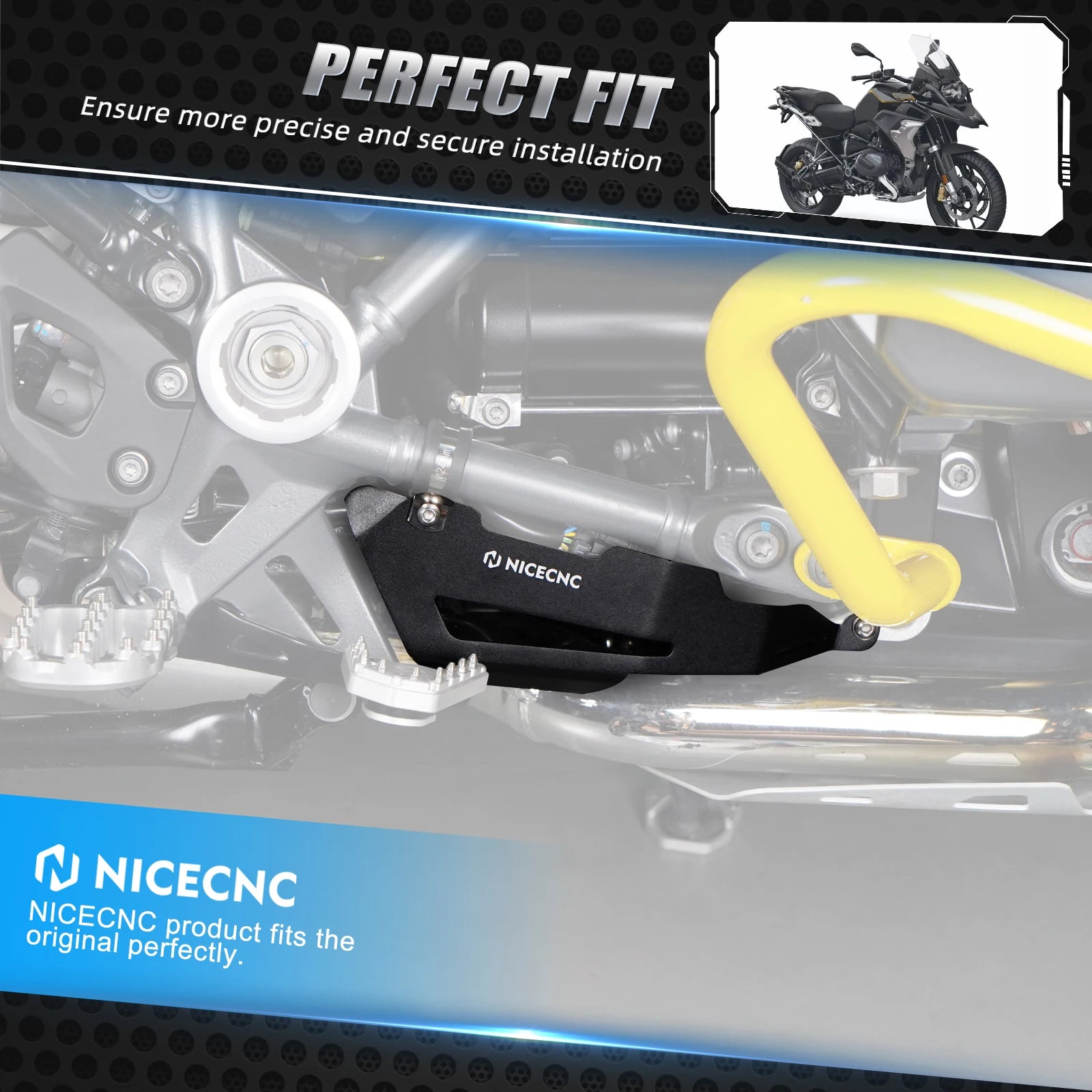 Couvercle Protection Rabat Échappement BMW R1200GS R1250GS