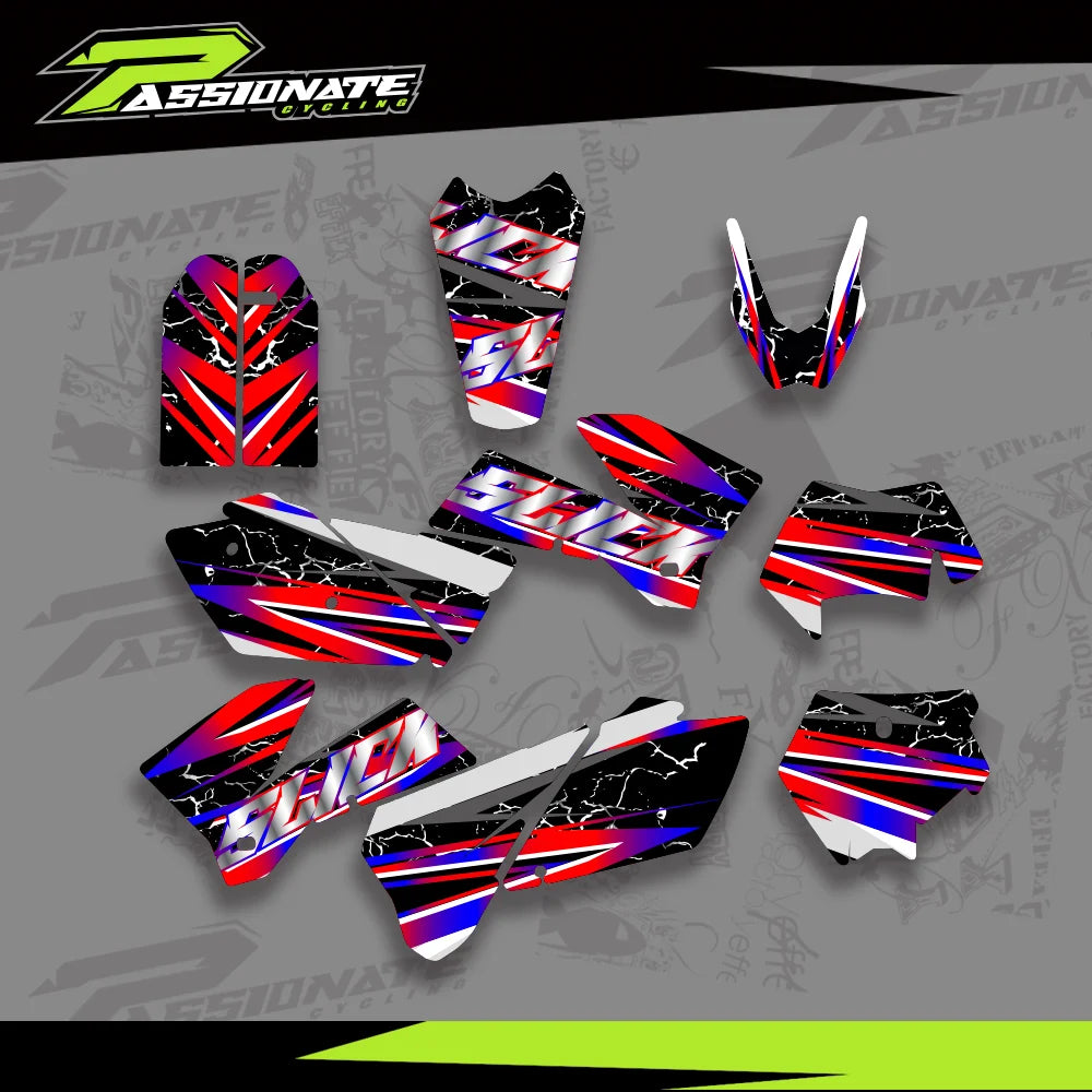 Kit Déco Graphique KTM 200-525 SX SXF EXC (5 Designs)