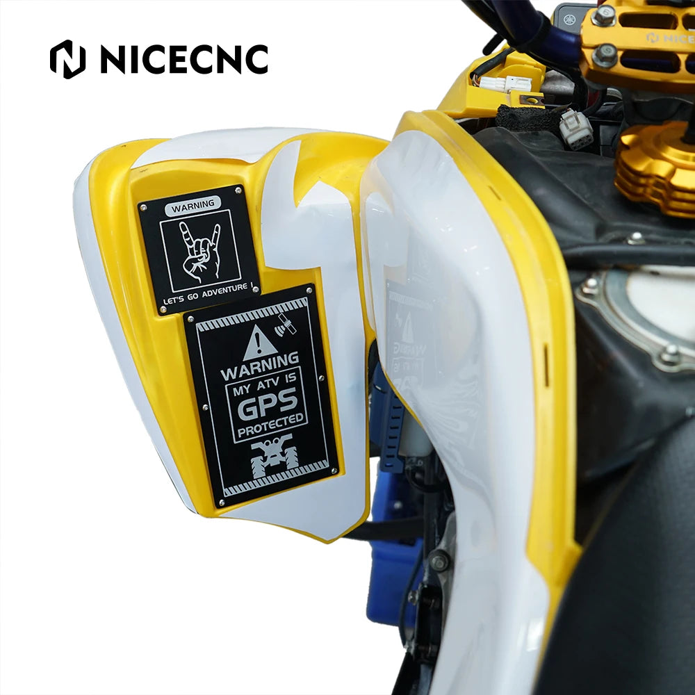 Étiquettes avertissement garde-boue Raptor 700