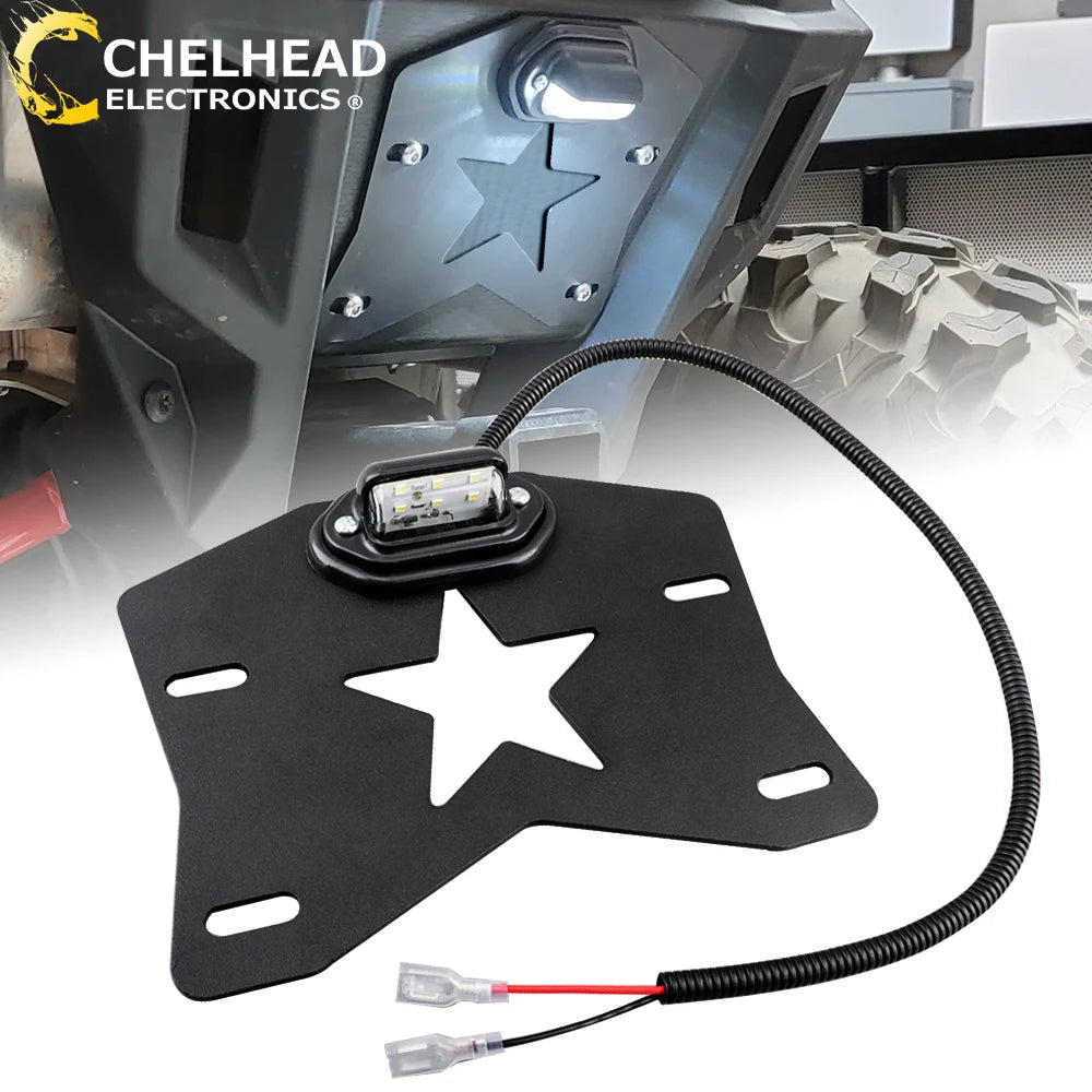 Support plaque immatriculation LED quad SSV