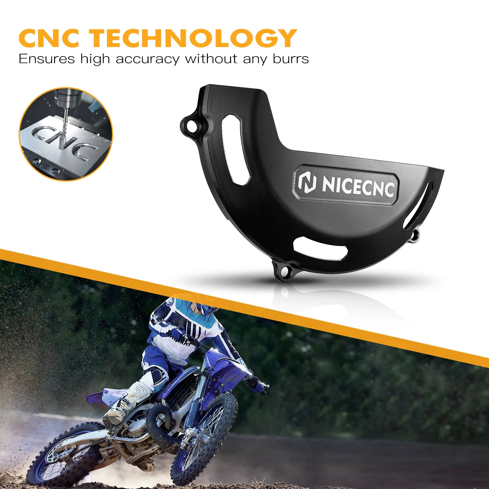 Couvercle Latéral d'Embrayage Yamaha YZ250 Alliage Aluminium (2 Coloris)