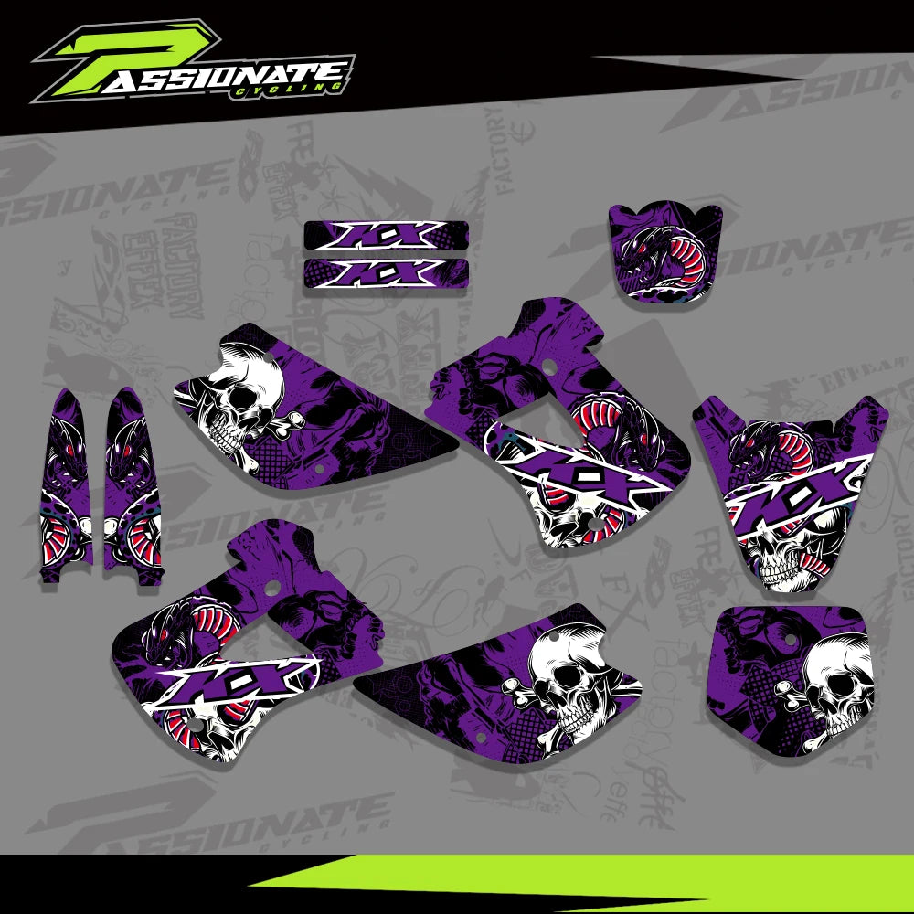 Kit Déco Graphique Kawasaki KX85 KX100 (4 Designs)