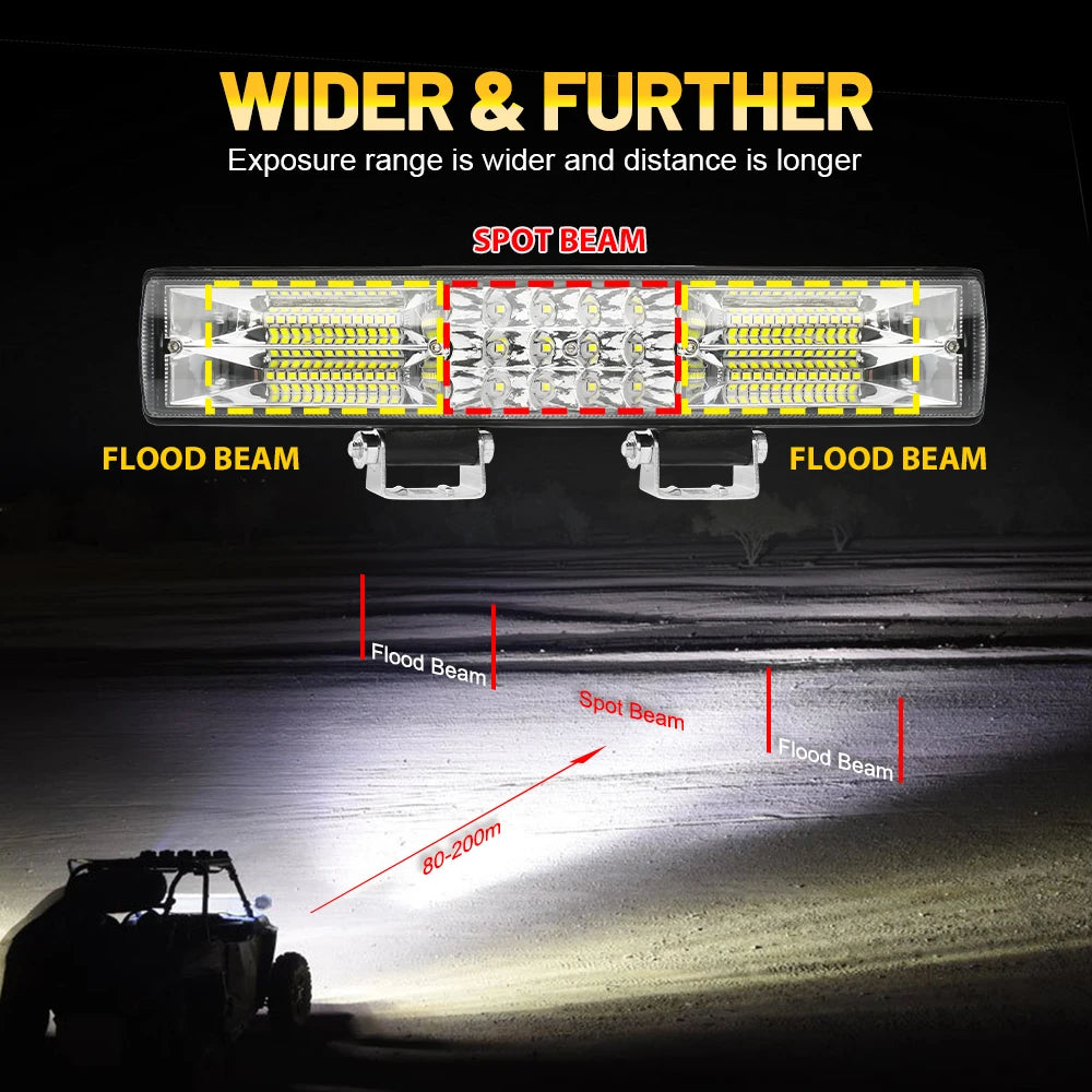 Barre LED quad UTV montage pare-chocs