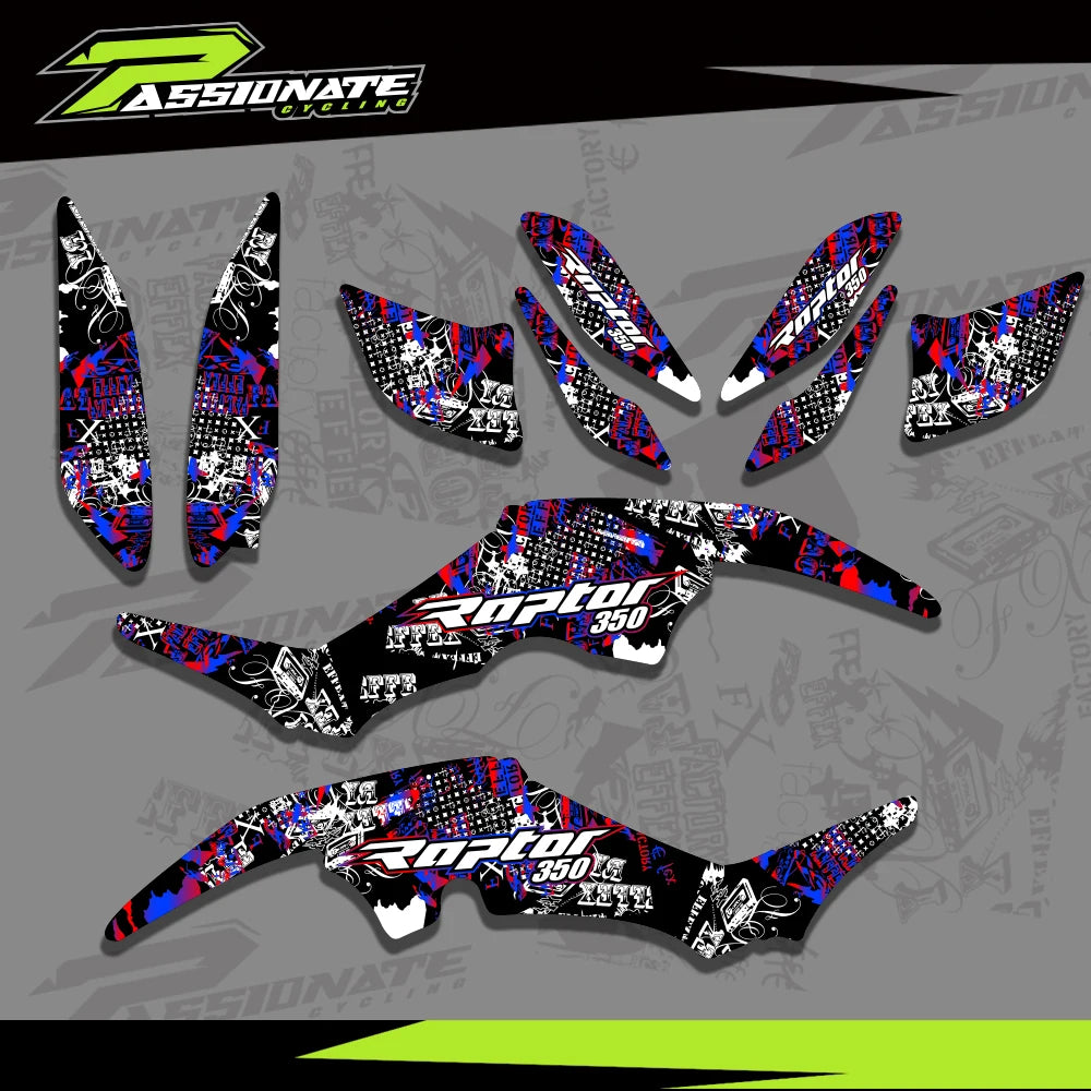 Kit déco quad Yamaha Raptor 350 YFM350