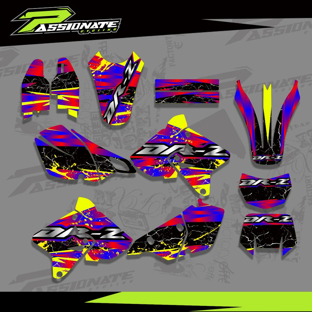 Kit Déco Graphique Suzuki DRZ400 (4 Designs)