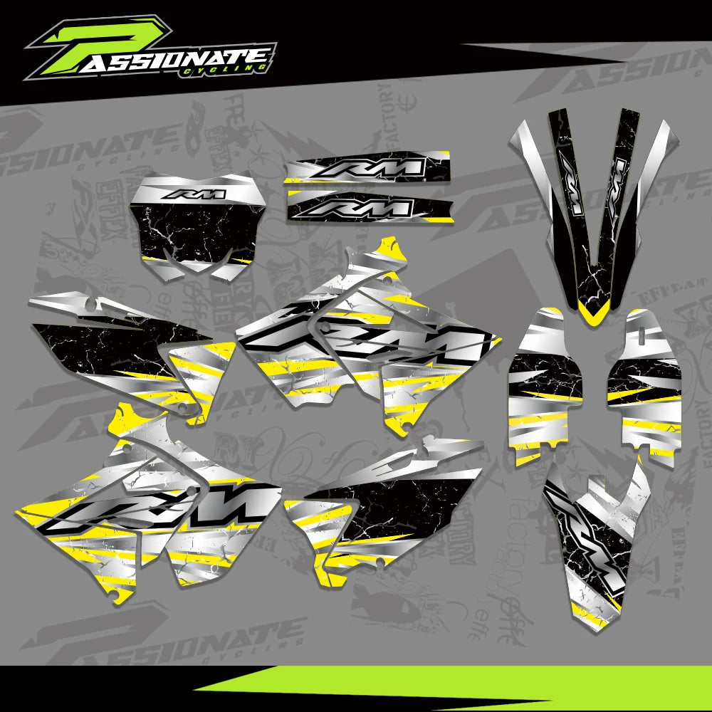 Kit Déco Graphique Résine Polisport Suzuki RM 125-250 (4 Designs)