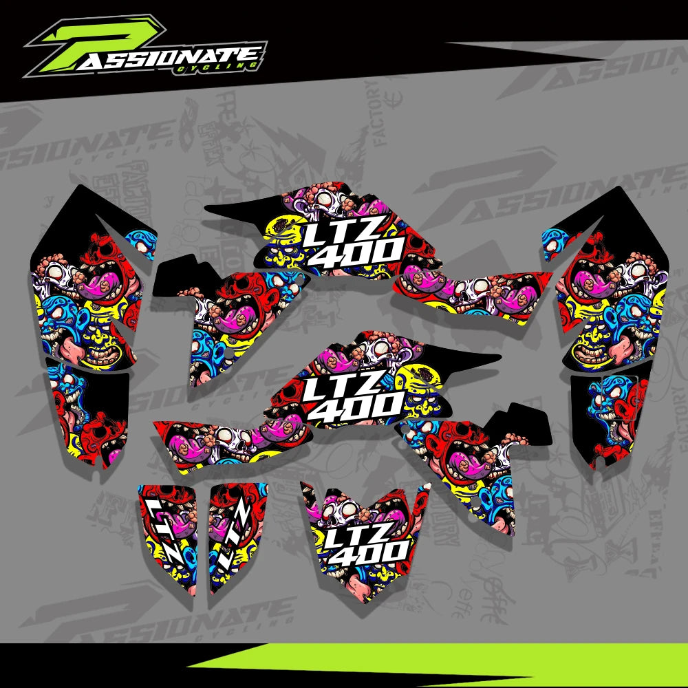 Kit déco autocollants quad ATV finition complète
