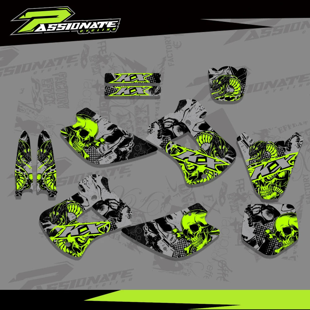 Kit Déco Graphique Kawasaki KX85 KX100 (4 Designs)
