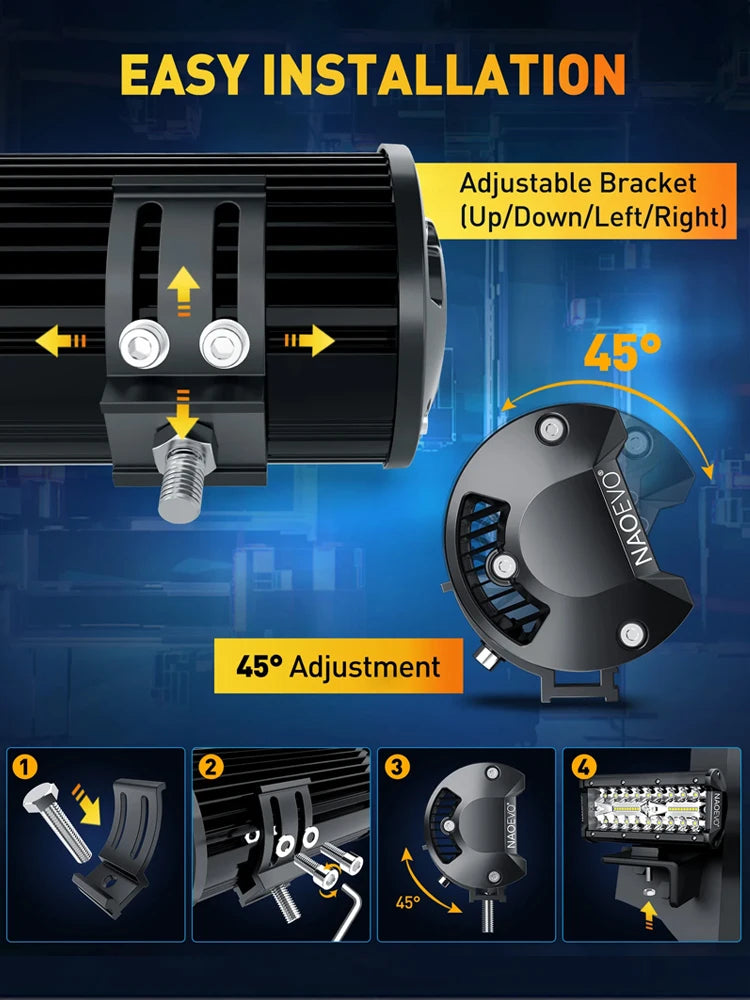 Barre LED antibrouillard quad ATV