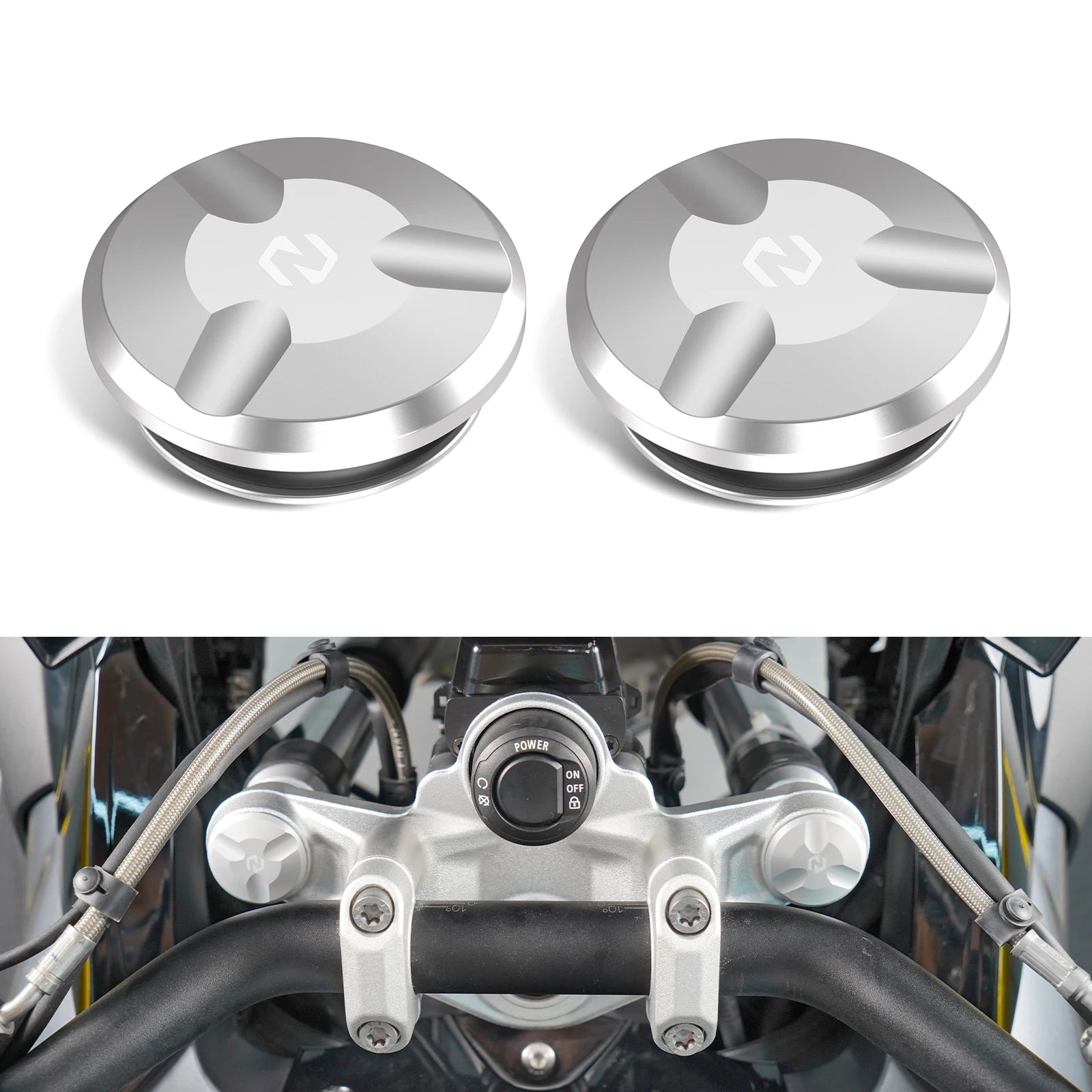 Couvercles Capuchon Tube Fourche BMW R1200GS R1250GS Adventure (Paire)