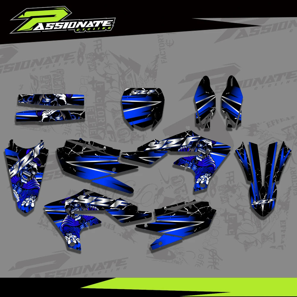 Kit Déco Graphique Yamaha YZ450F YZ250F 2018-2022 (4 Designs)