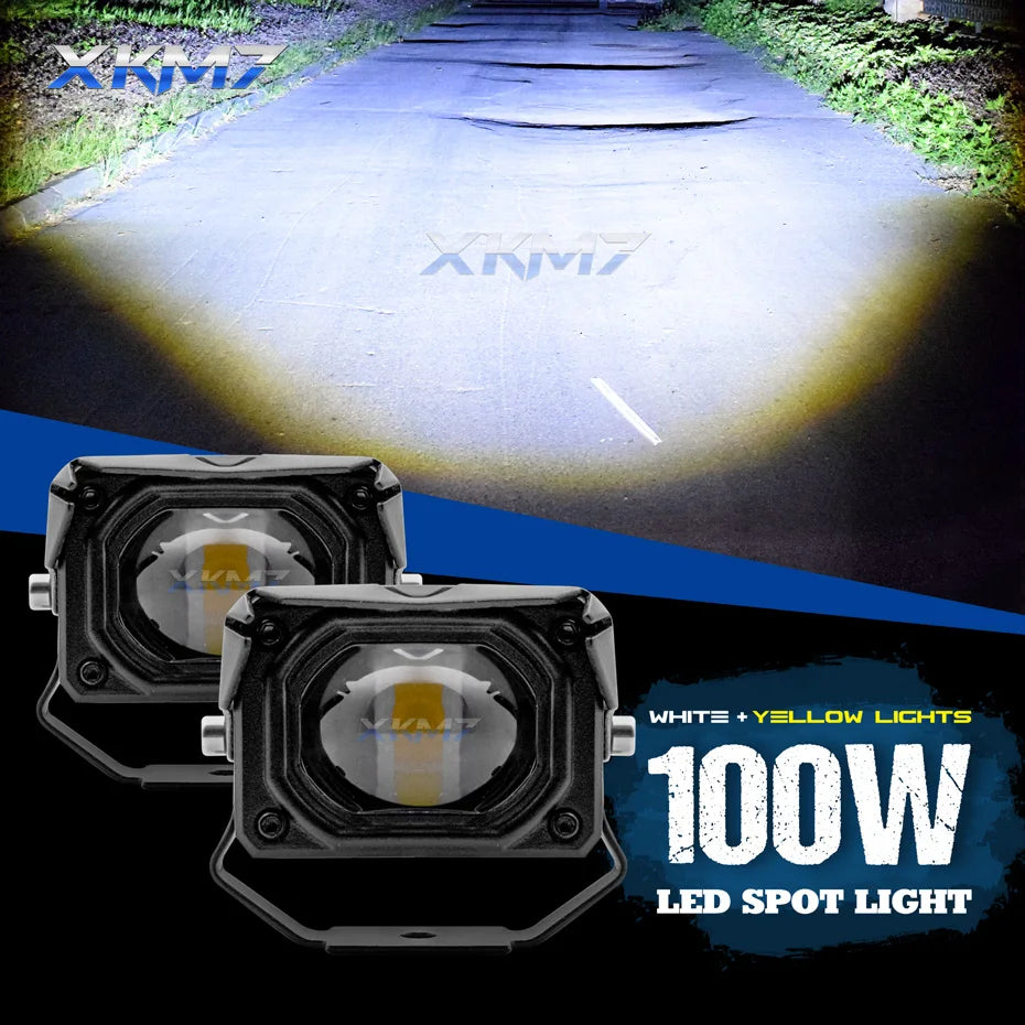 Projecteur LED Quad ATV Double Couleur 12V 24V