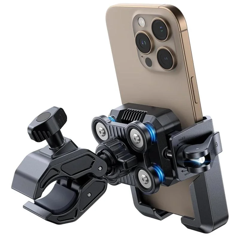 Support Téléphone Moto Anti-Vibrations Universel