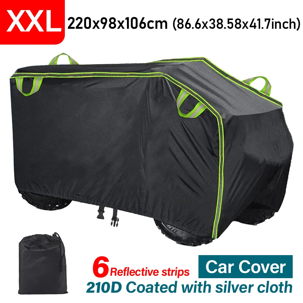 Housse universelle quad ATV toutes tailles noire