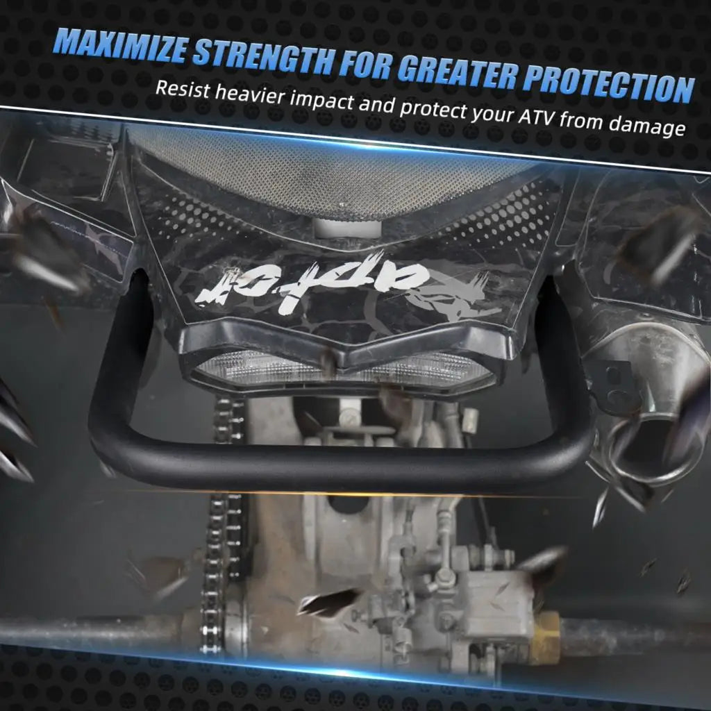 Supports barre appui quad vue détaillée