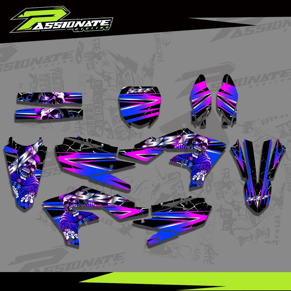 Kit Déco Graphique Yamaha YZ450F YZ250F 2018-2022 (4 Designs)