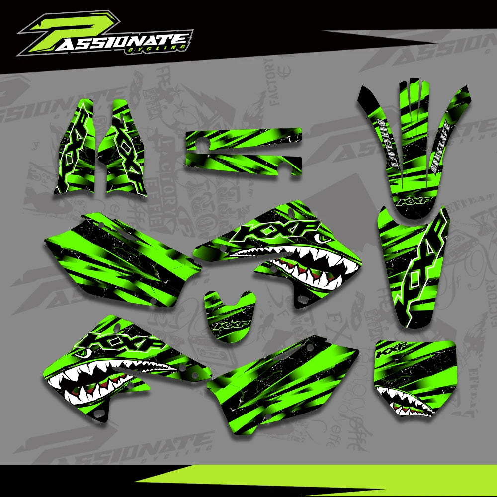 Kit Déco Graphique Kawasaki KX250F KXF250 (4 Designs)