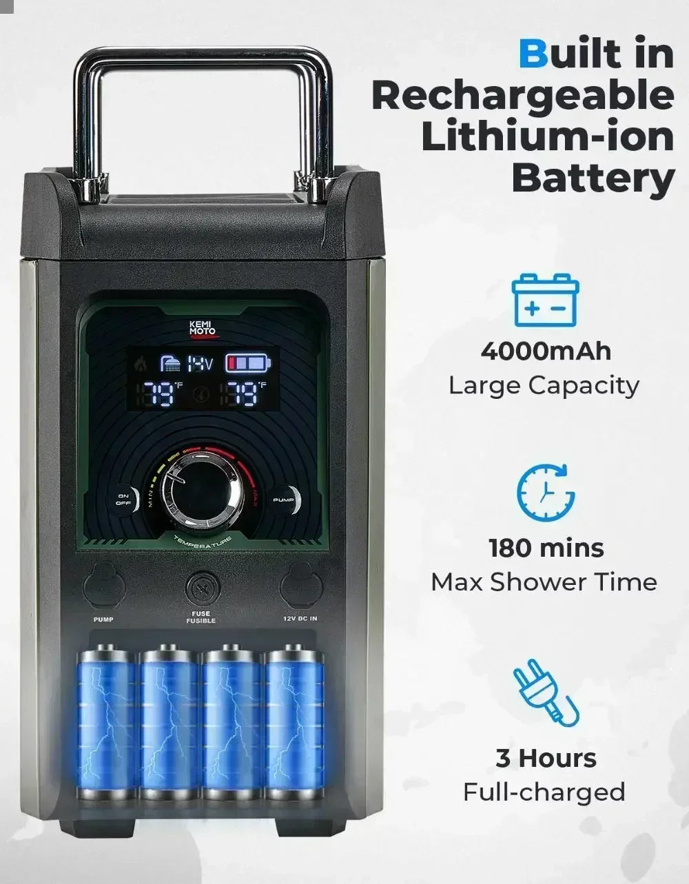 Chauffe-Eau Portable au Propane 20000 BTU