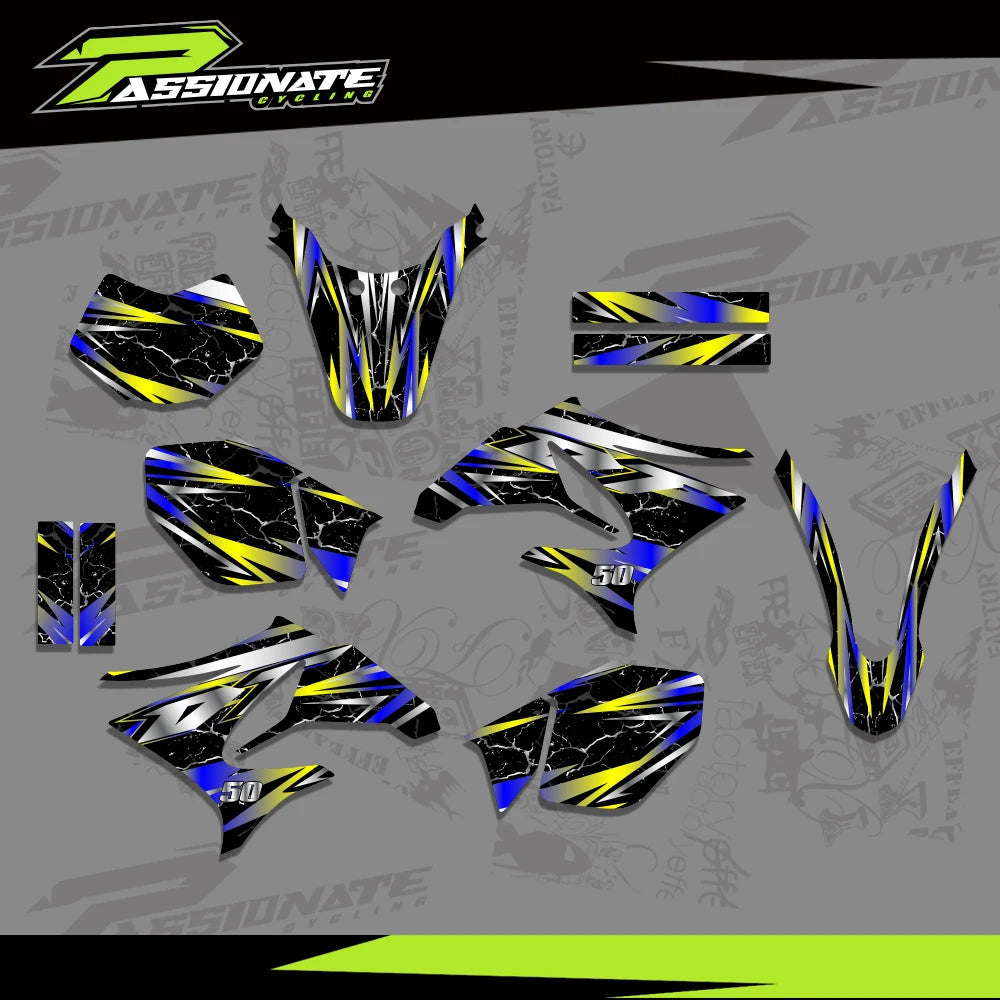 Kit Déco Graphique Yamaha DT50 (4 Designs)