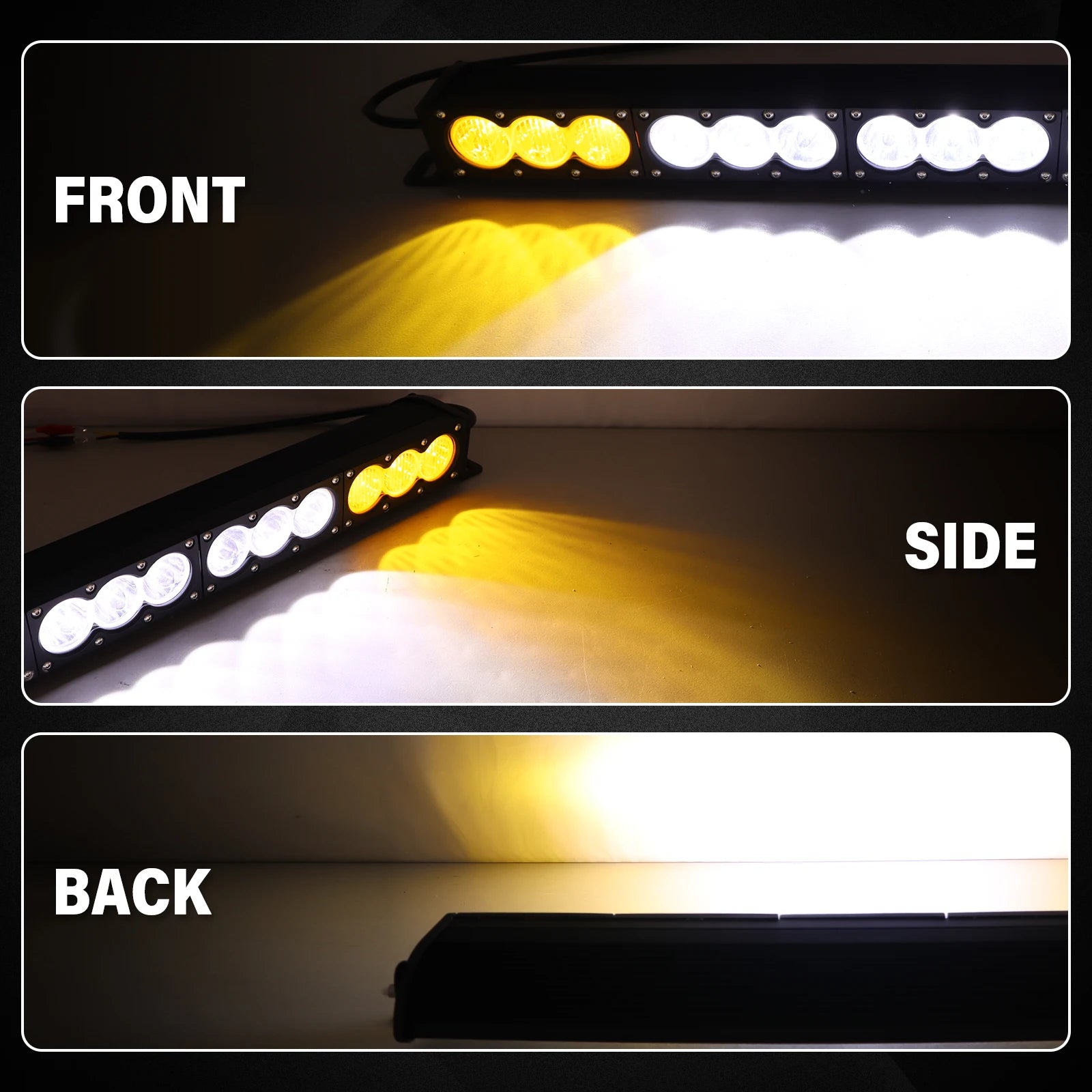 Barre LED Quad 6-54" Multi-Formats 30-300W (12V 24V)