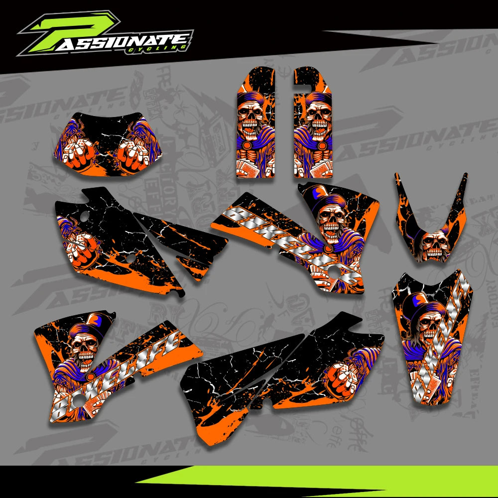 Kit Déco Graphique KTM 125-525 EXC 2004 (4 Designs)