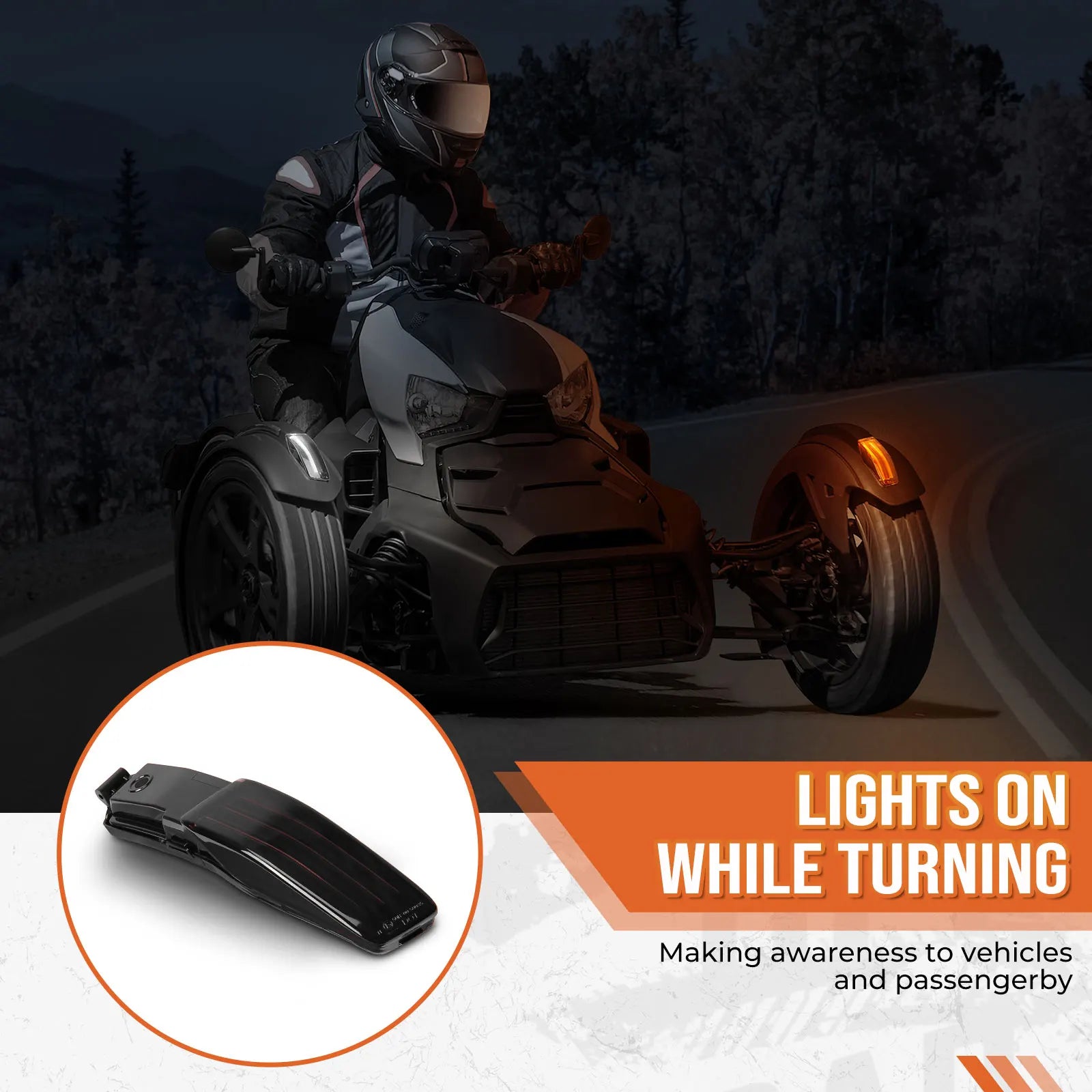 Garde-Boue Avant LED Can-Am Ryker