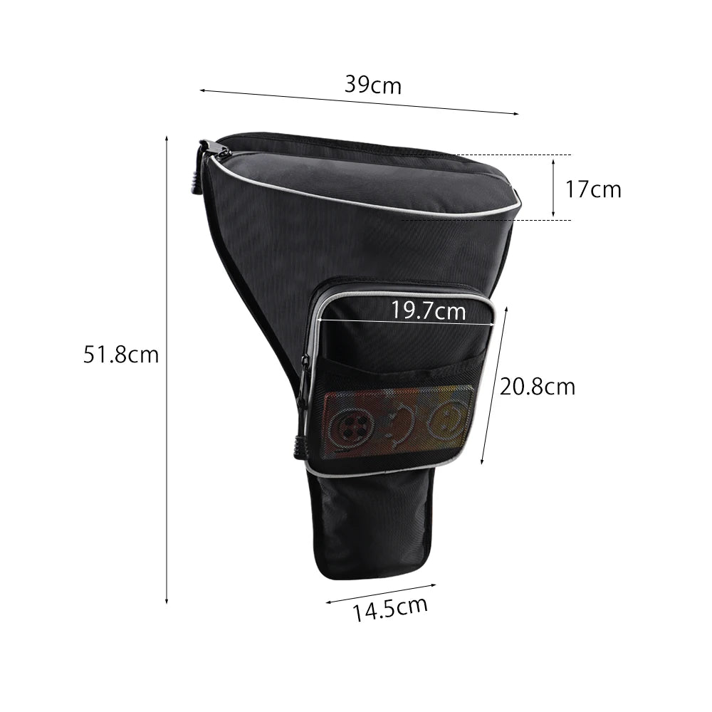 Sac rangement console SSV noir