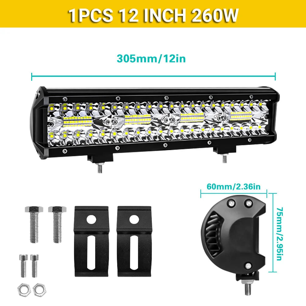 Barre LED Longue Portée Quad ATV Multi-Formats