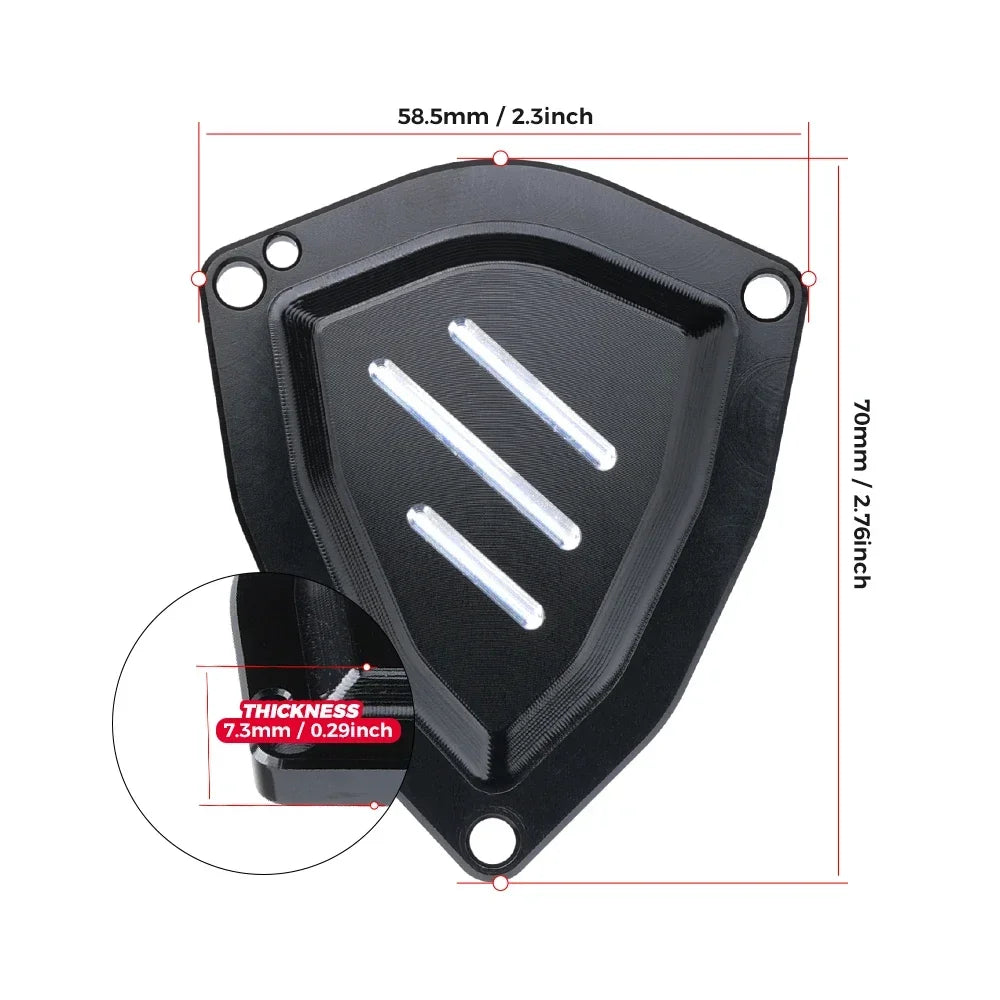 Couvercle accélérateur quad vue détaillée