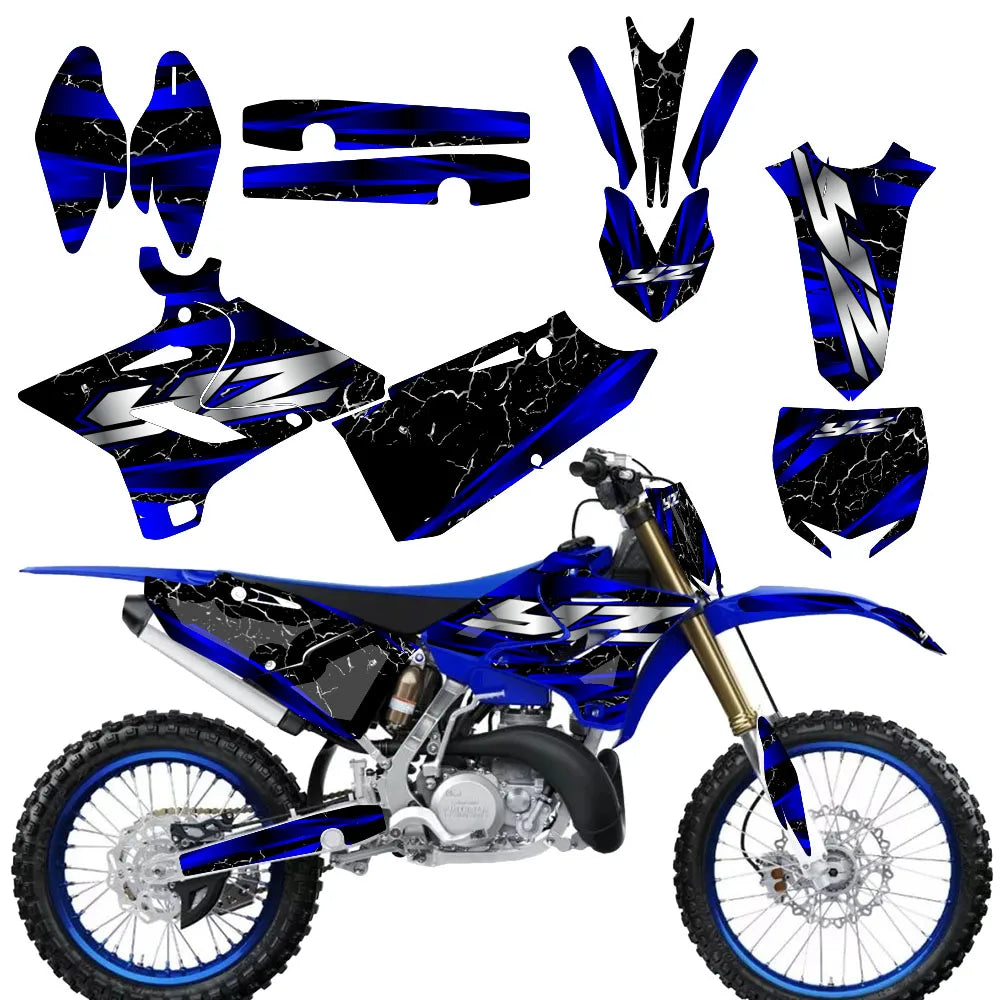 Kit Déco Graphique Motocross Yamaha YZ125 YZ250 2015-2021 Style 2