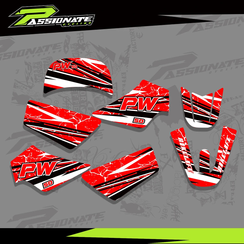 Kit Déco Graphique Yamaha PW50 Pit Bike (4 Designs)