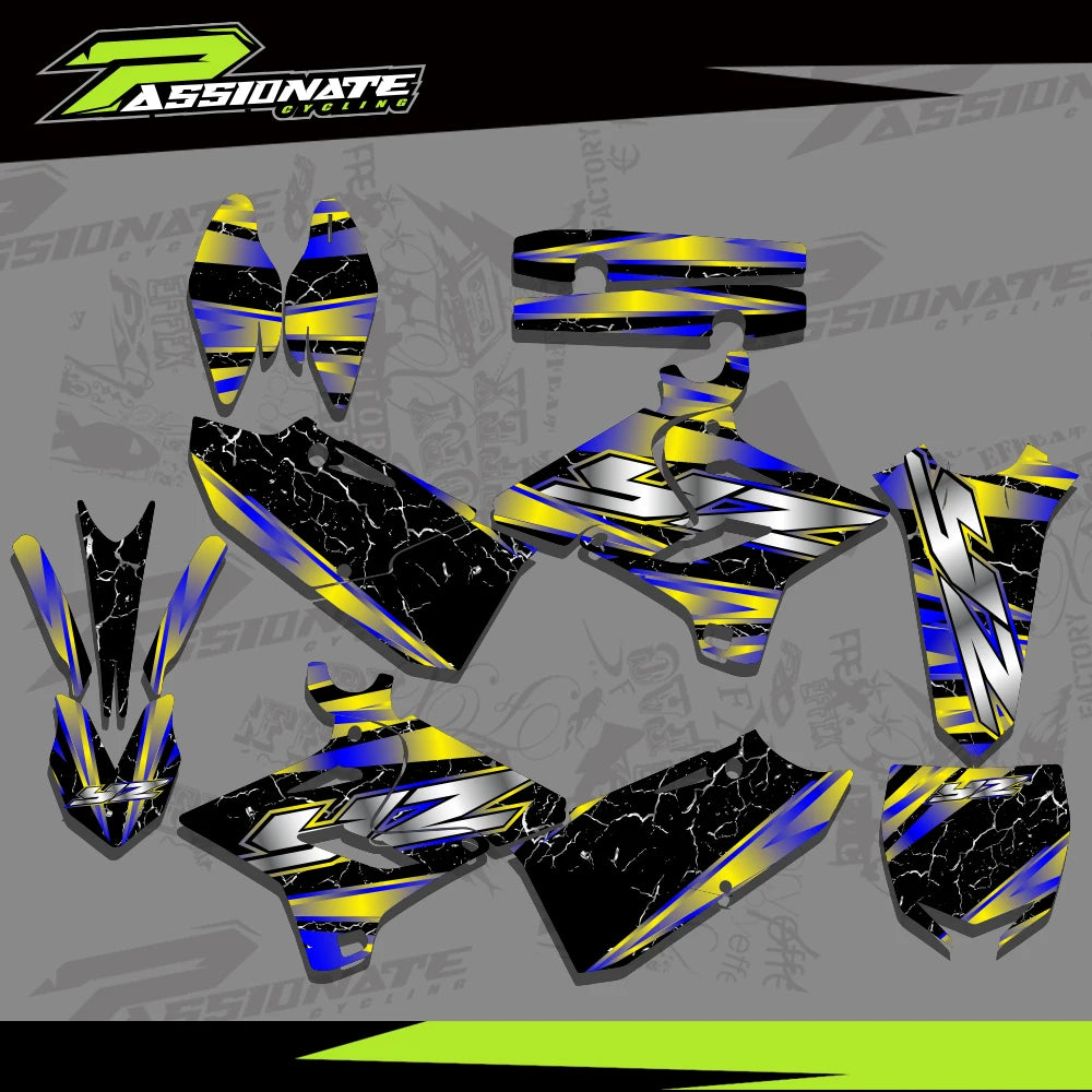 Kit Déco Graphique Motocross Yamaha YZ125 YZ250 2015-2021 Style 2
