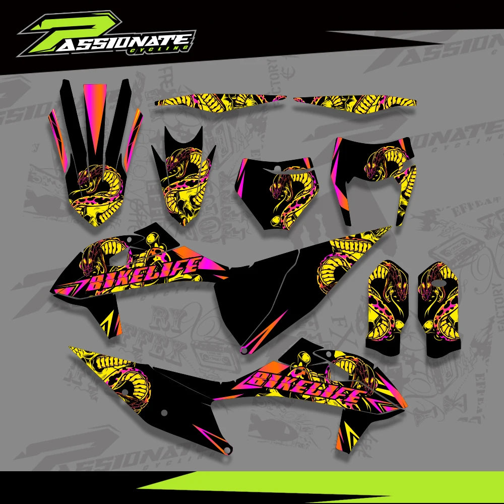 Kit Déco Graphique KTM 125-525 SX SXF EXC XC 2019-2022