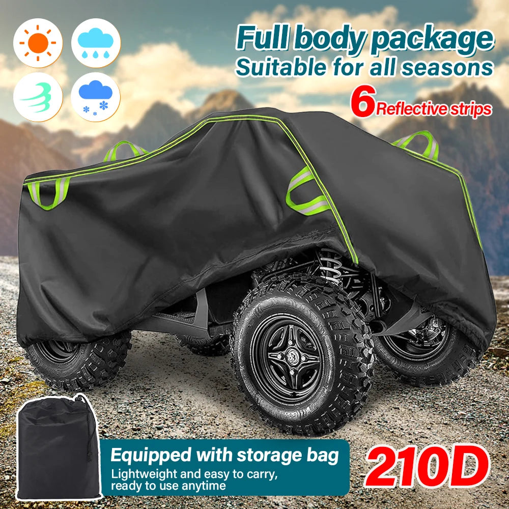 Housse de protection quad ATV 210D noire