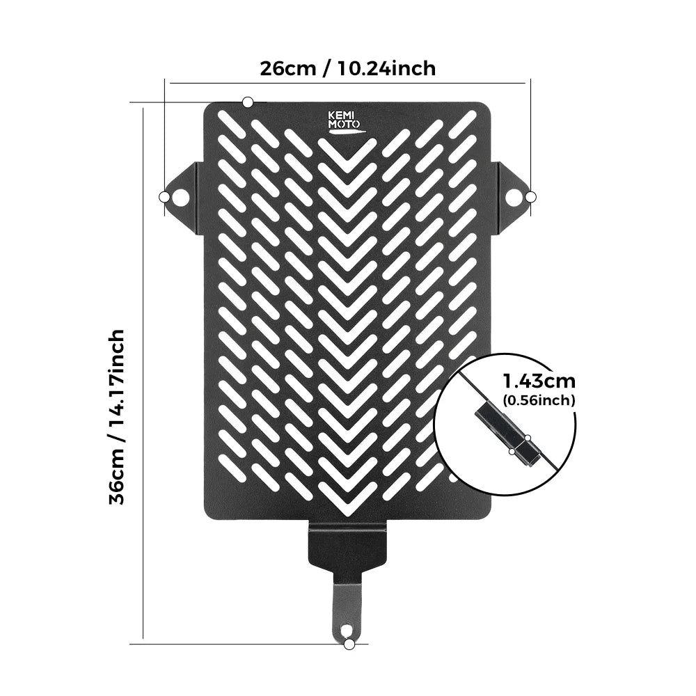 Couvercle radiateur quad Raptor vue détaillée