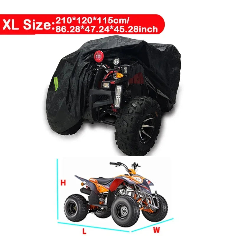 Housse de Protection Quad ATV 190T Universelle (Camo/Noir/Gris)