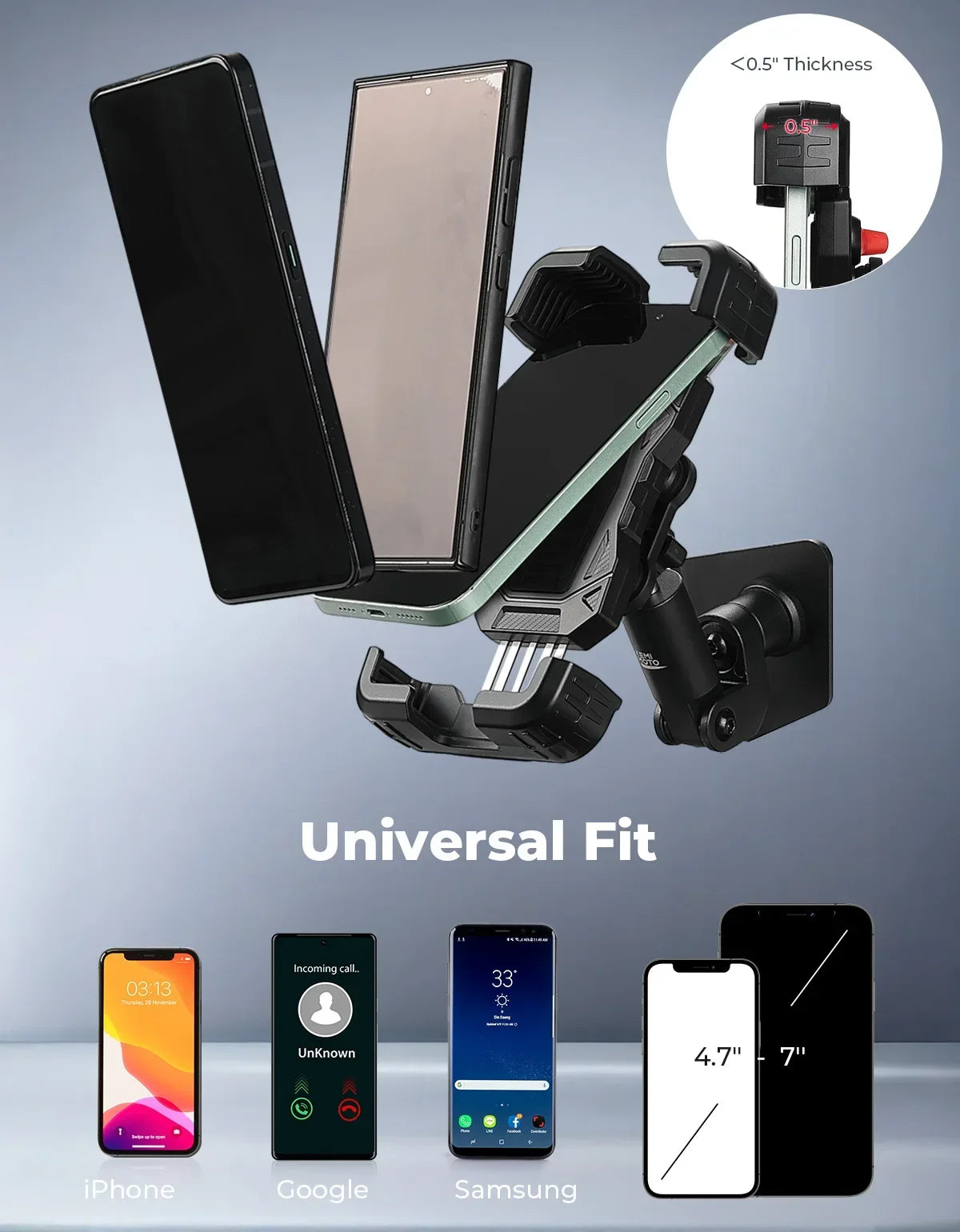 Support téléphone antichoc SSV 4 portes