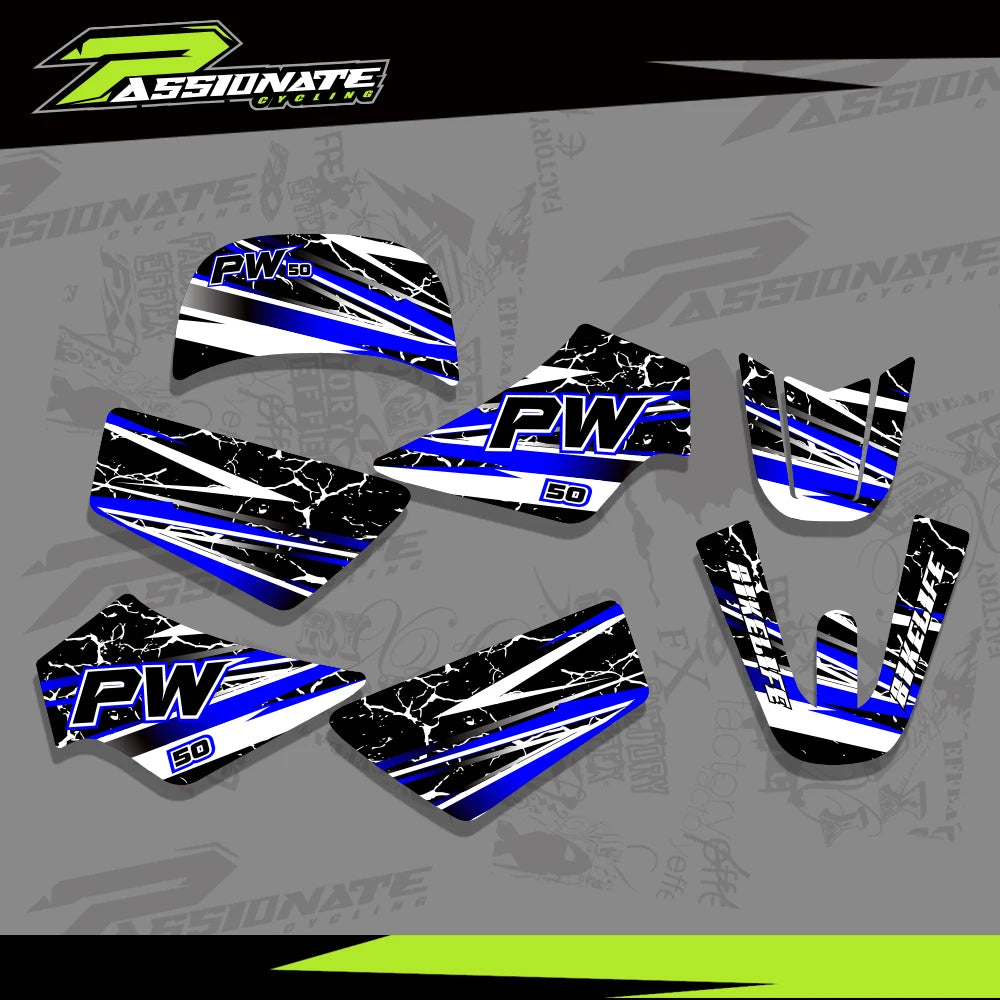 Kit Déco Graphique Yamaha PW50 Pit Bike (4 Designs)