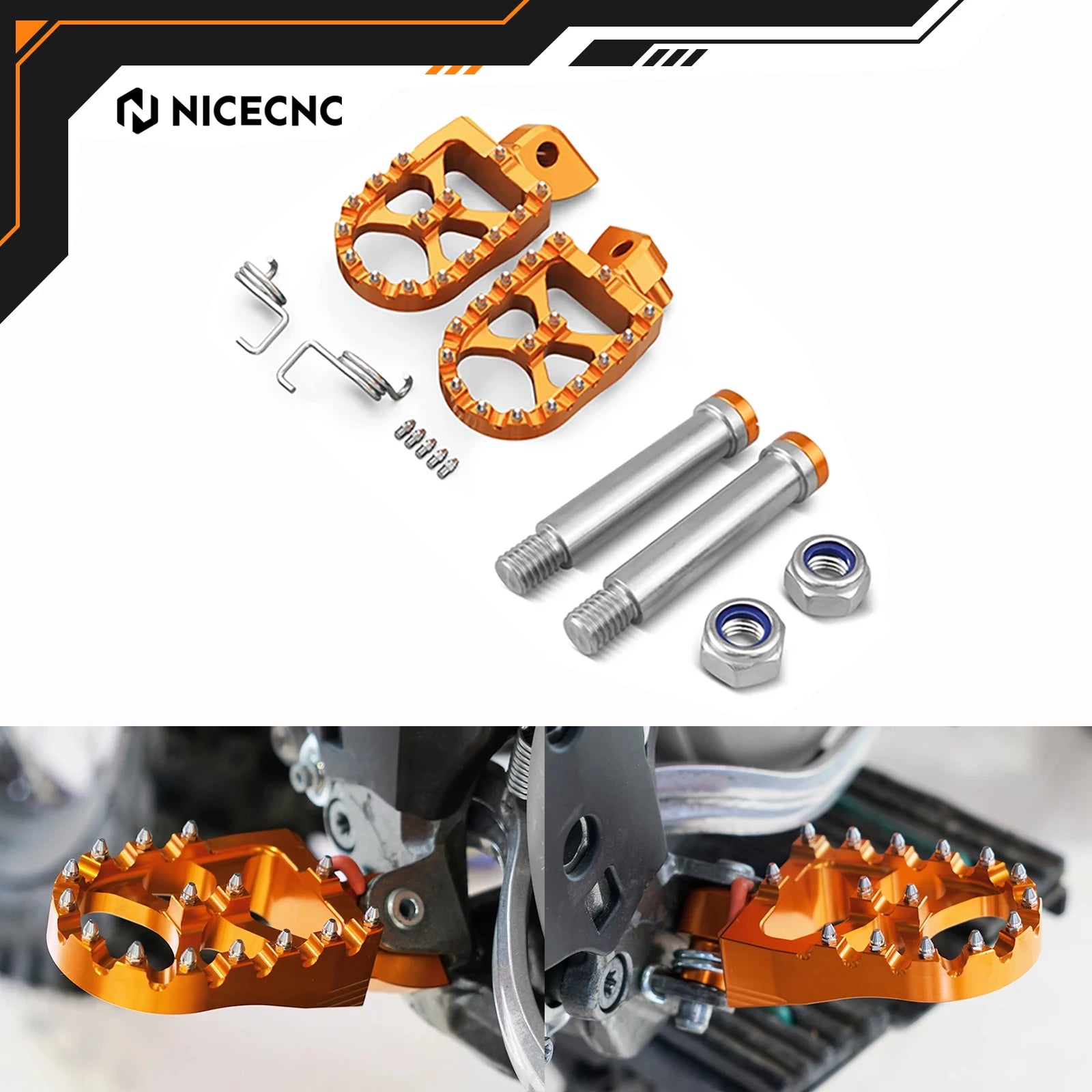 Repose-Pieds KTM EXC SX SXF XC XCW (6 Formats)