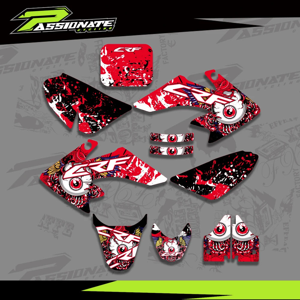 Kit Déco Graphique Honda CRF50F (4 Designs)