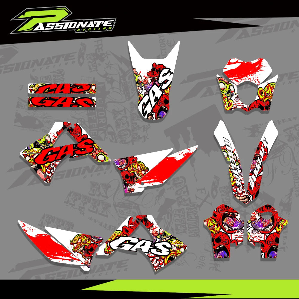 Kit Déco Graphique GasGas EC 125-450 (4 Designs)