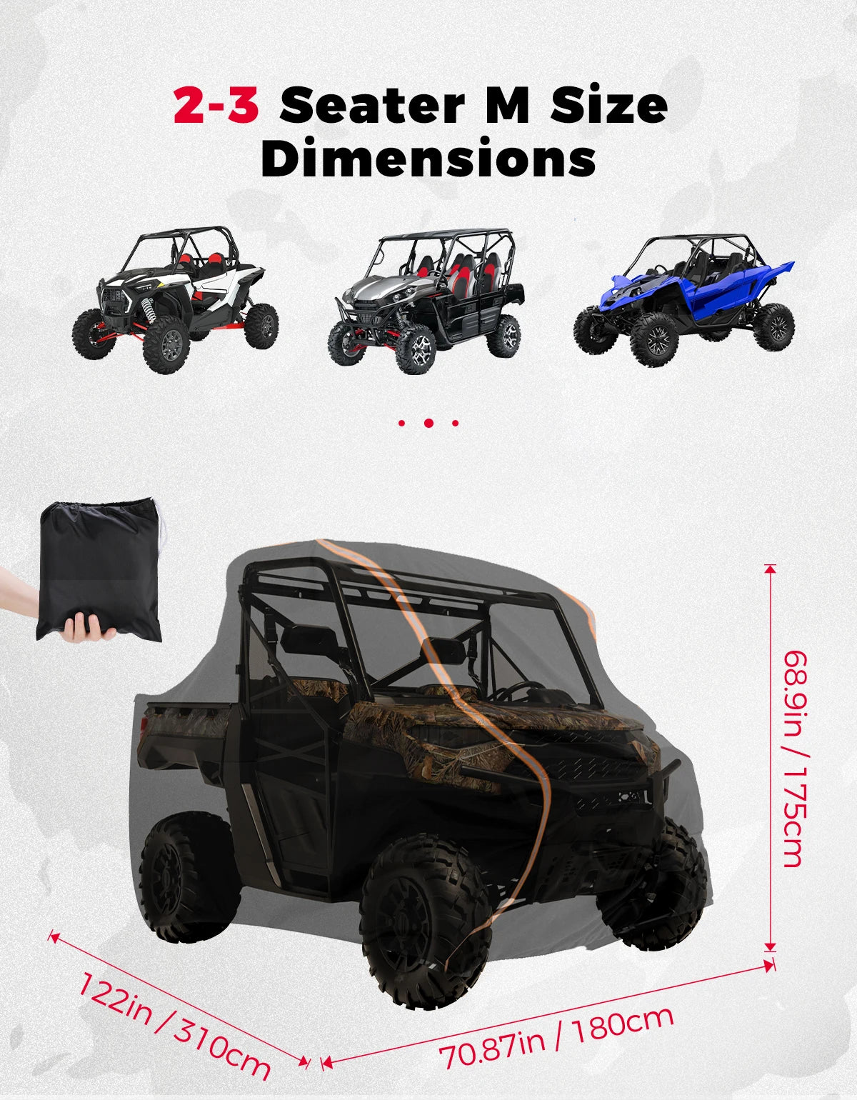 Housse de Protection SSV Polaris RZR XP 1000 Can-Am (S/M/L)