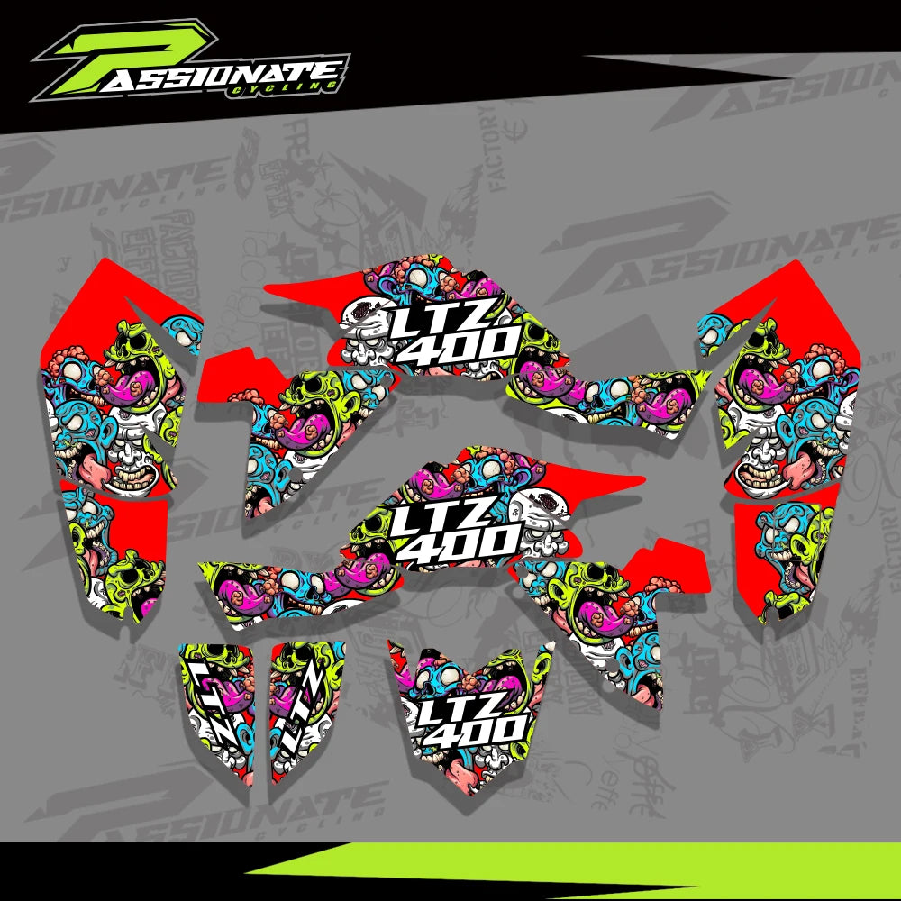 Kit Déco Autocollants Quad LTZ400 KFX400