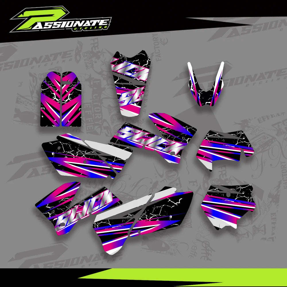 Kit Déco Graphique KTM 200-525 SX SXF EXC (5 Designs)