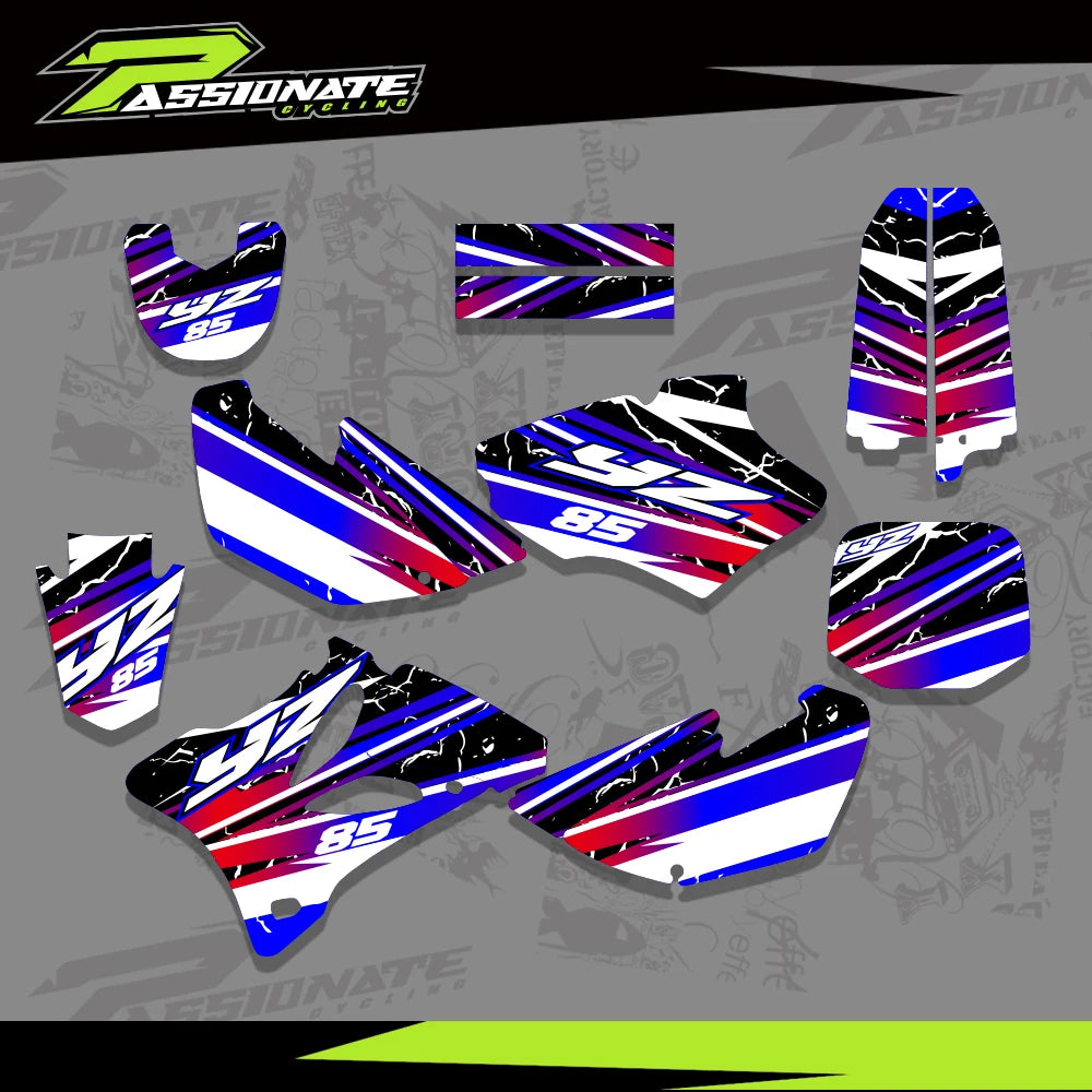Kit Déco Graphique Yamaha YZ85 2002-2014 (4 Designs)