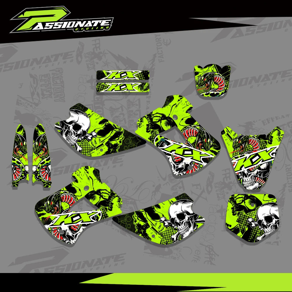 Kit Déco Graphique Kawasaki KX85 KX100 (4 Designs)