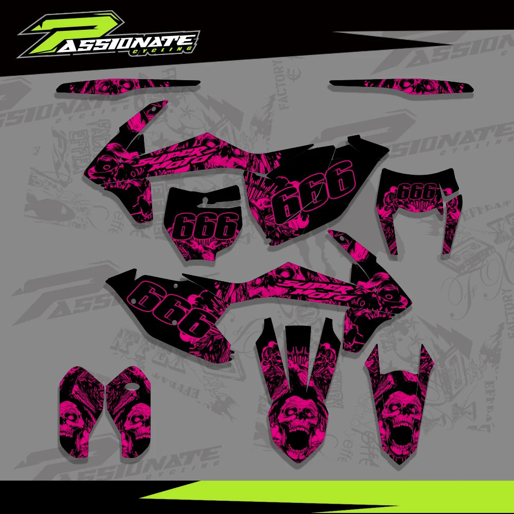 Kit Déco Graphique KTM 125-450 SX SXF EXC (4 Designs)