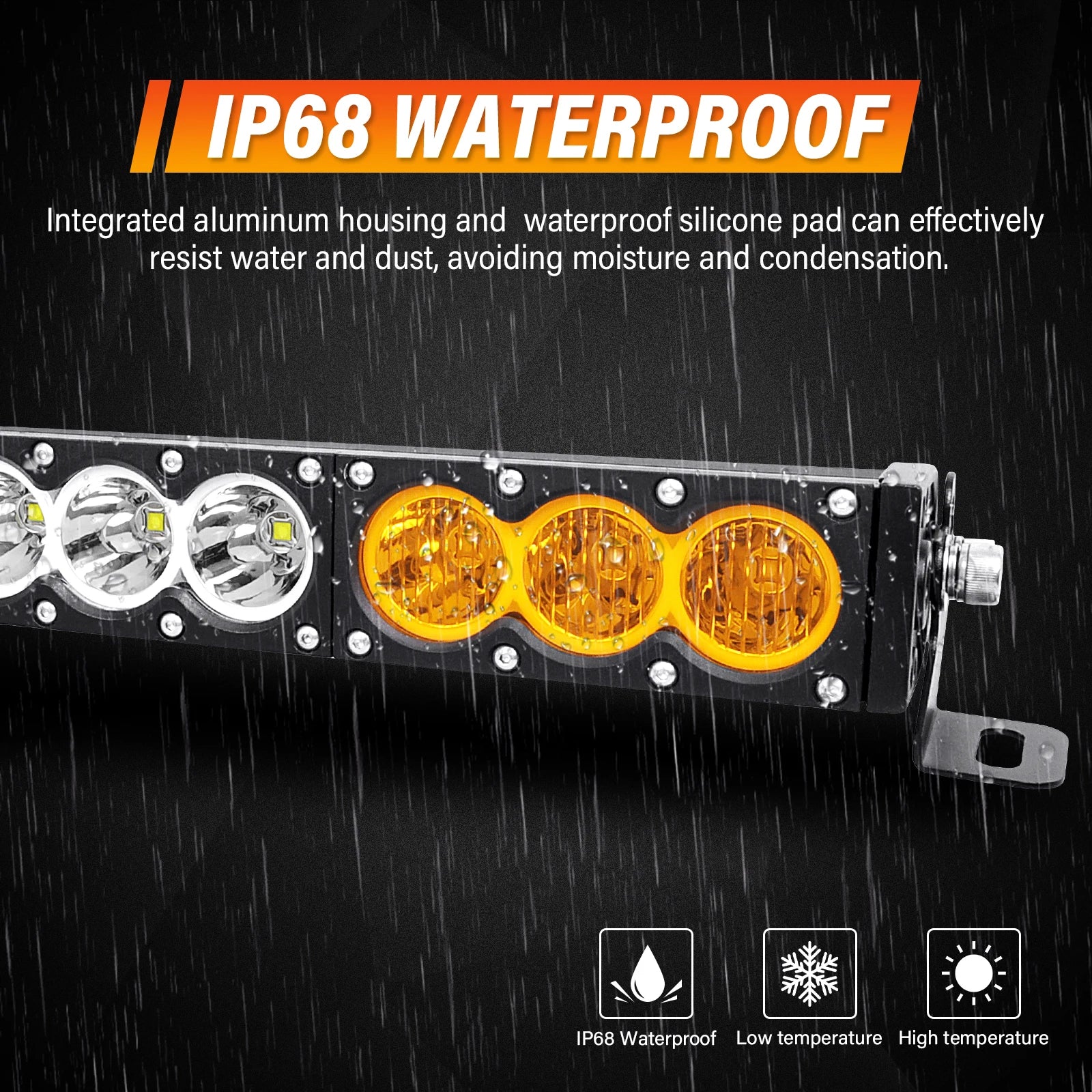 Barre LED Quad 6-54" Multi-Formats 30-300W (12V 24V)